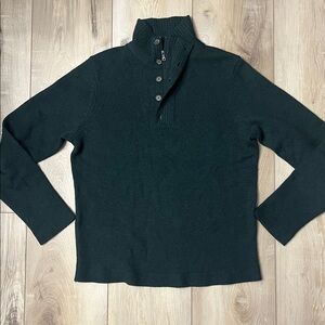 The Men’s Store at Bloomingdale’s 100% Cashmere Half-Zip Sweater Green Size M